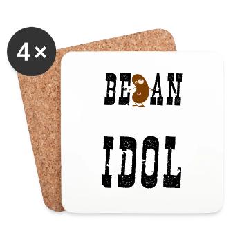 Soyez une idole - Dessous de verre (lot de 4) - blanc - Devant