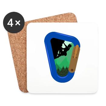 Sport Climbing Rock Climbing - Coasters (set of 4) - white - Front