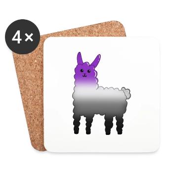 As de lama - Dessous de verre (lot de 4) - blanc - Devant