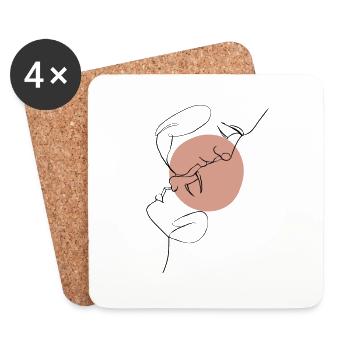 Definition of Love - Coasters (set of 4) - white - Front