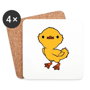 Love cute little duckling - Coasters (set of 4) - white - Front