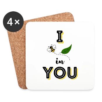 I BEE LEAF IN YOU - Coasters (set of 4) - white - Front