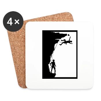 climbing - Coasters (set of 4) - white - Front