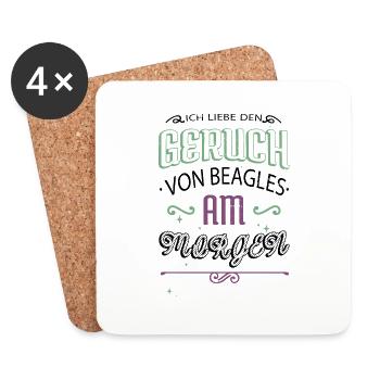 cool geek geburtstagsgeschenk statement geburtstag - Untersetzer (4er-Set) - Weiß - Vorne