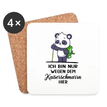 bergwandern kaiserschmarrn alpin via ferrata alm - Untersetzer (4er-Set) - Weiß - Vorne