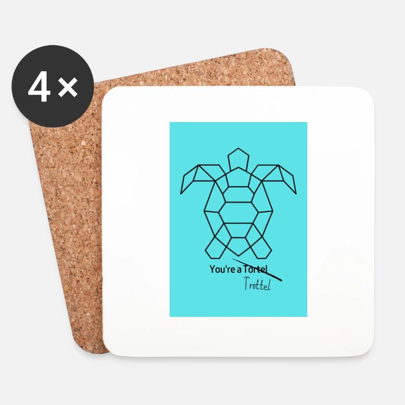 Like a Törtel Design - Untersetzer (4er-Set) - Weiß