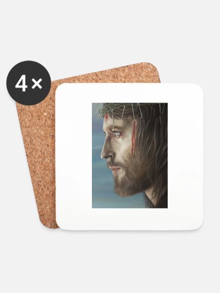 Jesus of Nazareth - Coasters (set of 4) - white
