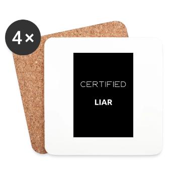Certified Stories - Untersetzer (4er-Set) - Weiß - Vorne
