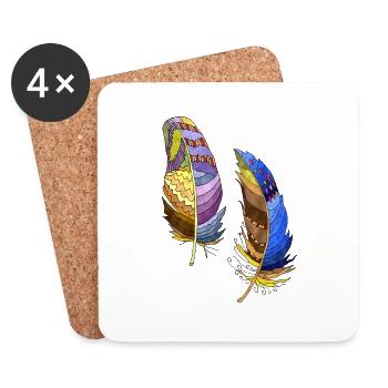 Pen - Coasters (set of 4) - white - Front