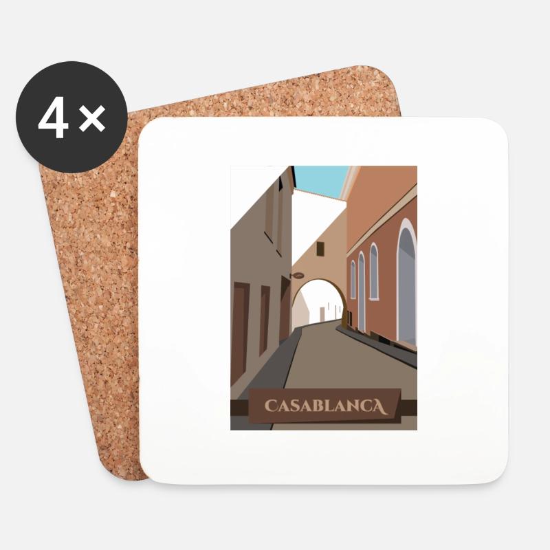 CASABLANCA - Untersetzer (4er-Set) - Weiß