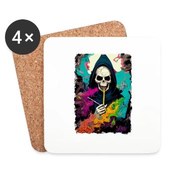 Death in ecstasy - Coasters (set of 4) - white - Front