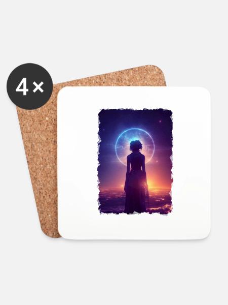 God's Guardian - Coasters (set of 4) - white