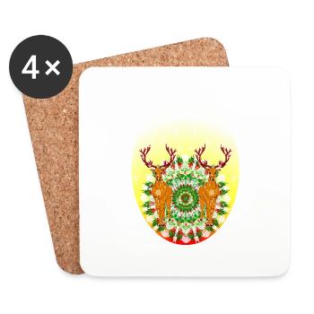2022 Christmas Special 05 - Coasters (set of 4) - white - Front