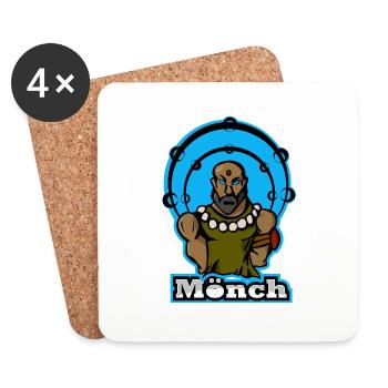 Der Mönch - Untersetzer (4er-Set) - Weiß - Vorne