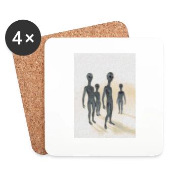 Aliens - Coasters (set of 4) - white - Front