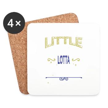 Dinosaur Moon Statement Bday Fairy Tail - Coasters (set of 4) - white - Front