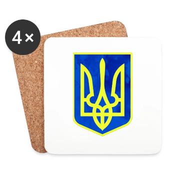 Ukraine Free Ukraine russia Freedom frieden war - Untersetzer (4er-Set) - Weiß - Vorne