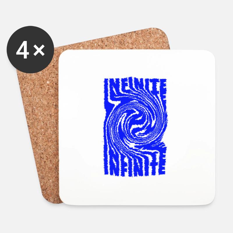 Infinite - Untersetzer (4er-Set) - Weiß