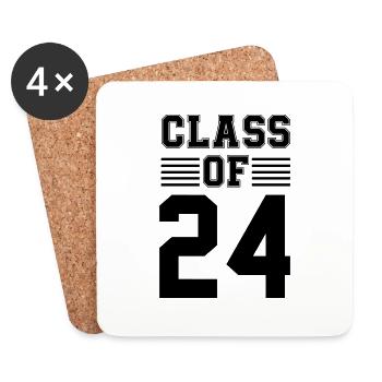 Class of 24 - Untersetzer (4er-Set) - Weiß - Vorne