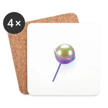 Lollypop - Coasters (set of 4) - white - Front