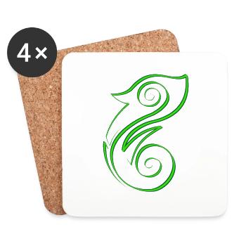 Chameleon - Coasters (set of 4) - white - Front