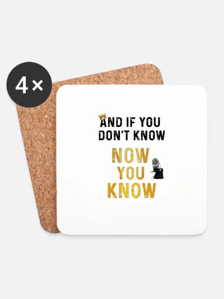 And if you don't know, now you know - Untersetzer (4er-Set) - Weiß