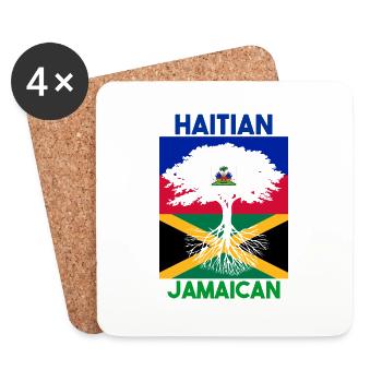 Haiti Haitian Jamaica Combination I Gift - Coasters (set of 4) - white - Front