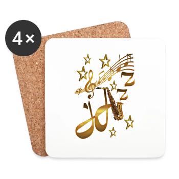 My Jazz My music - Coasters (set of 4) - white - Front