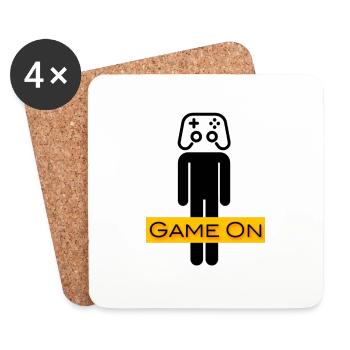 Jeu sur Warrior - Dessous de verre (lot de 4) - blanc - Devant