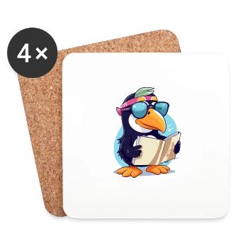 Alex the toucan - Coasters (set of 4) - white - Front