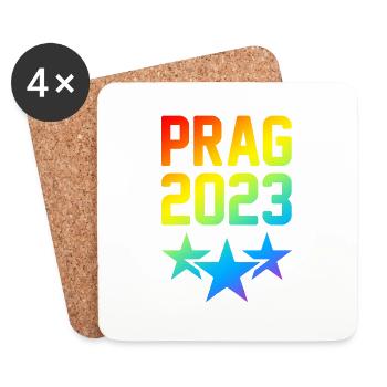 Prague 2023 - Coasters (set of 4) - white - Front