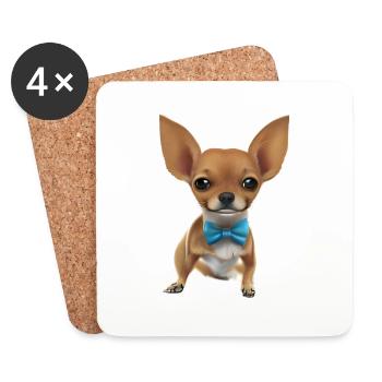 Chihuahua Dog Chihuahua Puppy Dogs Dog Owners - Coasters (set of 4) - white - Front