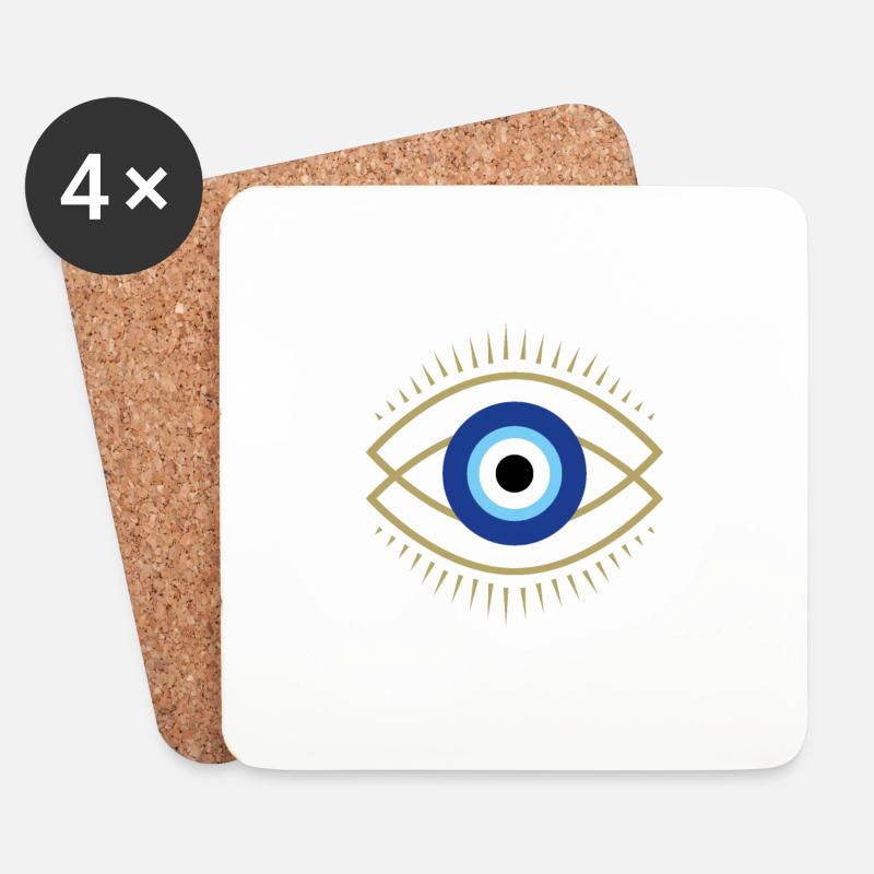 Verhexen - Untersetzer (4er-Set) - Weiß