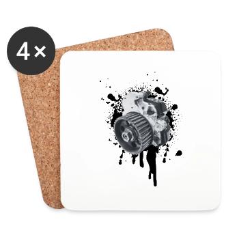 High-pressure pump - Coasters (set of 4) - white - Front