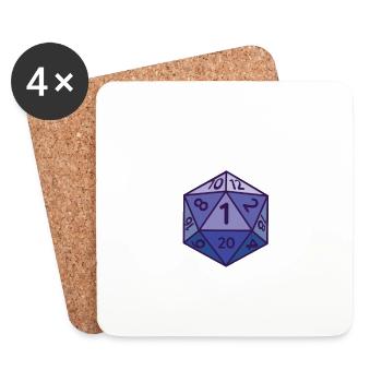 The Dice giveth and dice taketh away - Untersetzer (4er-Set) - Weiß - Vorne