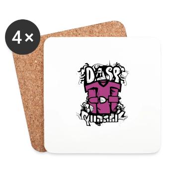 Grafitti - Design - Coasters (set of 4) - white - Front
