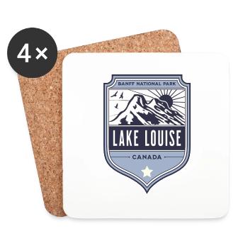 Lake Louise Canada Banff National Park - Coasters (set of 4) - white - Front