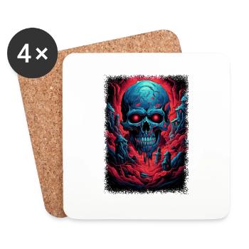 mouse everything is okay modest everything is come - Coasters (set of 4) - white - Front