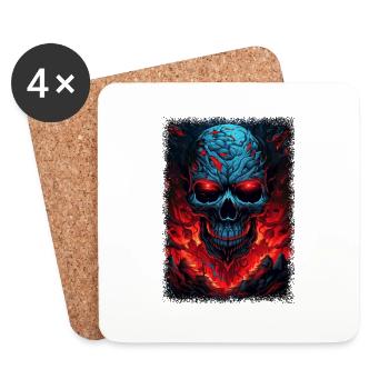 Funny Quote Human Skeleton Dirty Birthday Quote - Coasters (set of 4) - white - Front