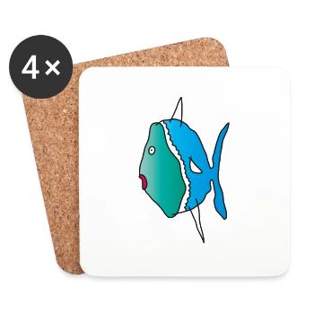 fishing - Untersetzer (4er-Set) - Weiß - Vorne