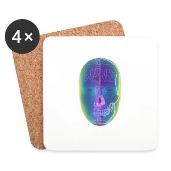 everybody wants to be somebody - Coasters (set of 4) - white - Front