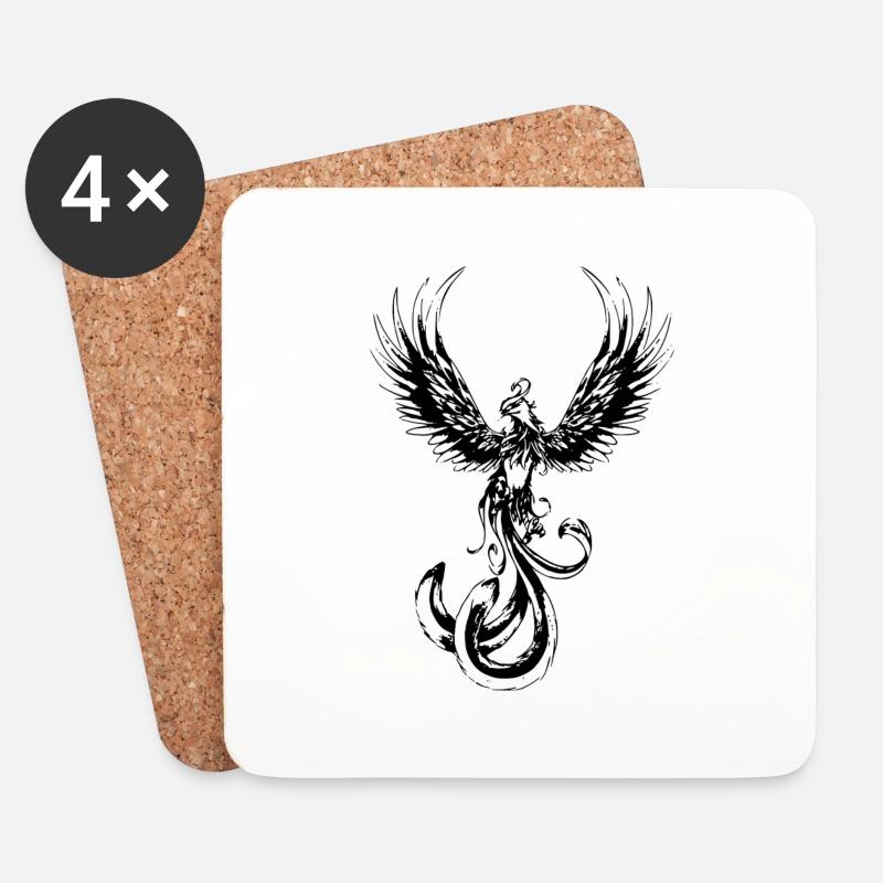 Phoenix - Coasters (set of 4) - white