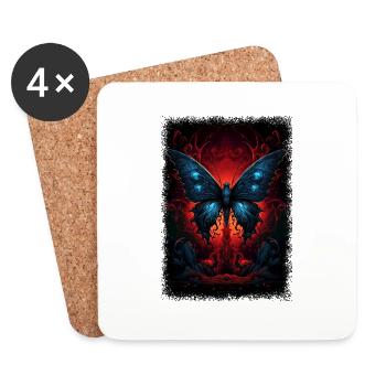 happy cool statement trending present - Coasters (set of 4) - white - Front
