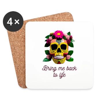 Bring me back to life - Coasters (set of 4) - white - Front