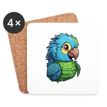 Parrot - Coasters (set of 4) - white - Front