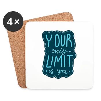 Only you limit - Coasters (set of 4) - white - Front