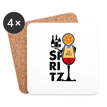 Waiter? A Spritz! - Coasters (set of 4) - white - Front