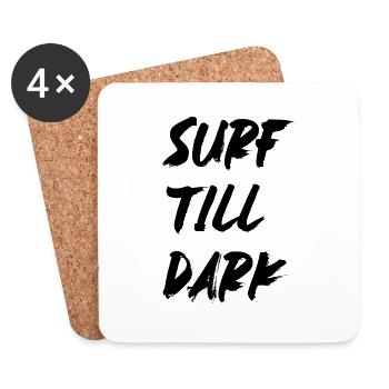 Surfing, surfboard, surfer, water sports, surfing - Coasters (set of 4) - white - Front