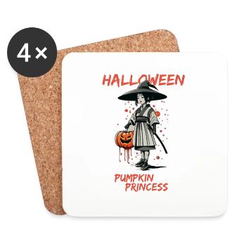 Princesse Citrouille - Dessous de verre (lot de 4) - blanc - Devant