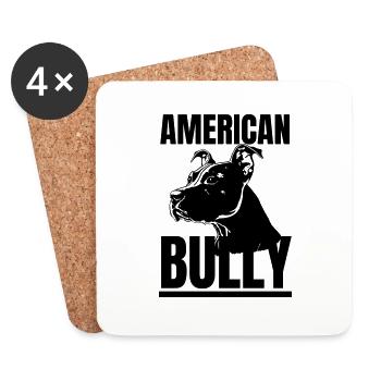 American Bully King - The Ruler of the Road - Coasters (set of 4) - white - Front